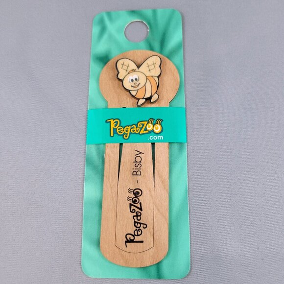 Bee Bookmark Pegazoo “Bisby” Made In Canada From Real Maple Wood - Picture 2 of 5